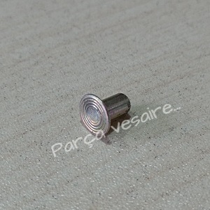 Delikli Perçin Gümüş 8mm x 7mm Çelik