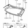 Orjinal Mitsubishi Colt 0212 Lancer 9910 Sağ Ön Cam Plastiği MB479975-1
