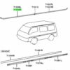 Orjinal Mitsubishi L200 L300 Ön Sol Nikelaj Çıta MB416997-2