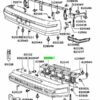 Mitsubishi L300 Delica Ön Tampon Braketi MB613984T-3