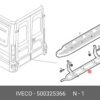 Orjinal İveco Daily 98/14 35S13 Van Arka Alt Basamak Sport Braketi 500325366-2
