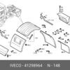 Orjinal İveco Stralis Arka Çamurluk 41298965 41298964-3