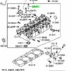 Orjinal Mitsubishi Delica L200 L300 L400 Pajero 0.05 Egsoz Sübab Gaydı MD050527-1