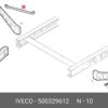 Orjinal İveco Daily 70C15CC4750 Sağ Tampon Bağlantı Braketi 500329612-3