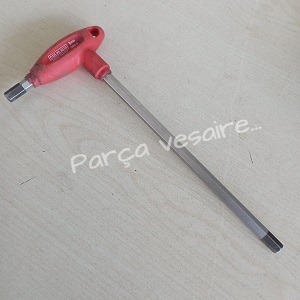 Cer-Pa T Saplı Iki Uçlu Alyan Tornavida 8 mm 388-T 2.El