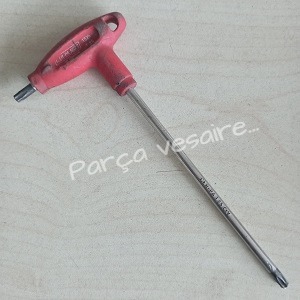 Cer-Pa Norm T Saplı Iki Uçlu Torx Alyan Tornavida 1525 T-25 CRV 2.El
