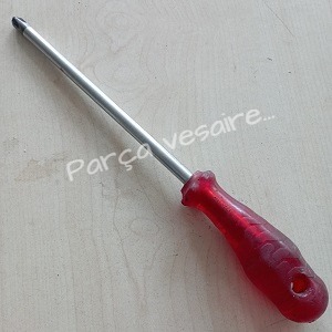 İzeltaş 10x200 Ph4 Yıldız Uçlu Tornavida Kraft Seri Kırmızı